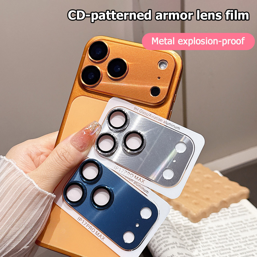 กระจกนิรภัยครอบเลนส์กล้องแบบเต็มพื้นที่ สำหรับ For iPhone 17 Pro Max 17 Air | ฟิล์มกันรอยเลนส์กล้อง สำหรับ For iPhone 17