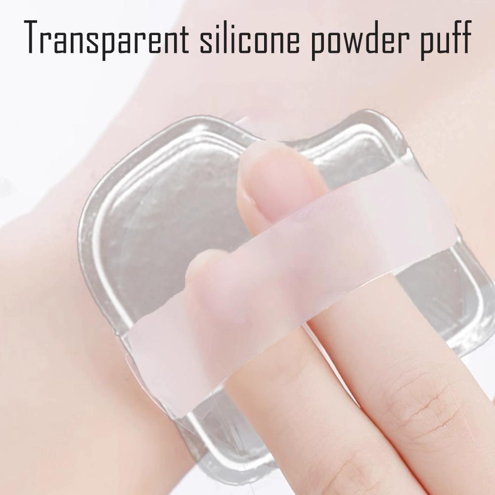 Transparent Jelly Puff Super Soft Silicone Beauty Thumb The Get Q-bomb In Puff Makeup U9i2