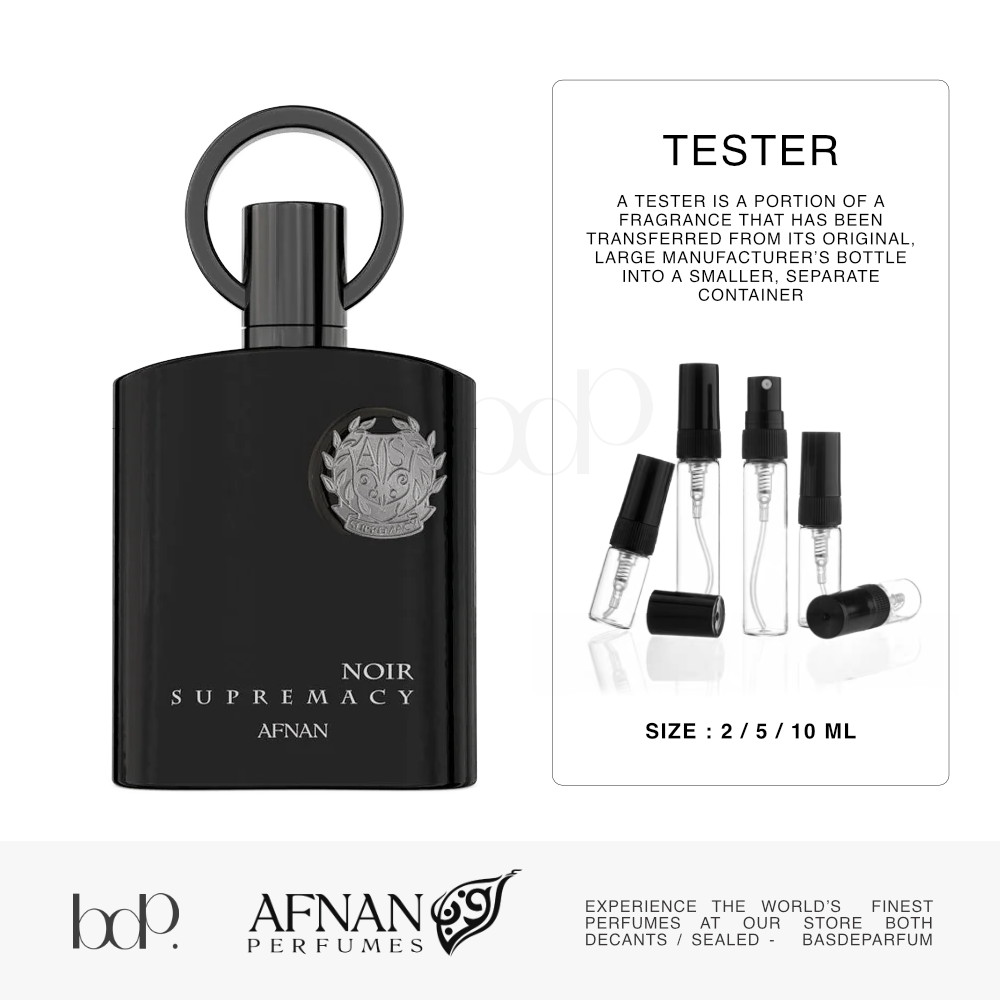Supremacy Noir (TESTER แบ่งขาย) น้ำหอมอาหรับ UAE จาก Afnan