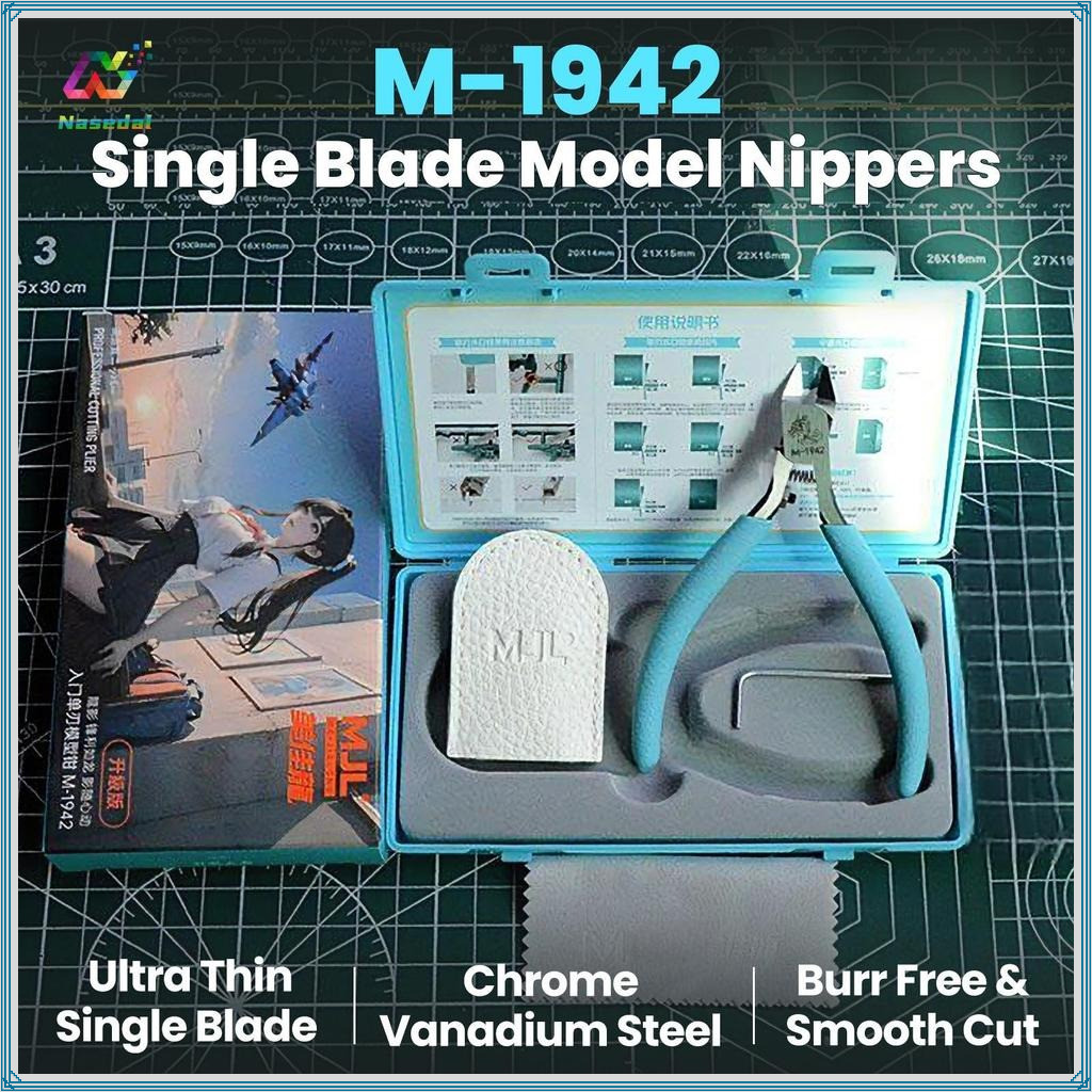 MJL M-1942 Precision Single Blade Nipper Sprue Cutter รุ่น Piler Chrome Vanadium Steel Hobby Craft ตัดเครื่องมือสําหรับ Gundam พลาสติกชุดกล่องเก็บ