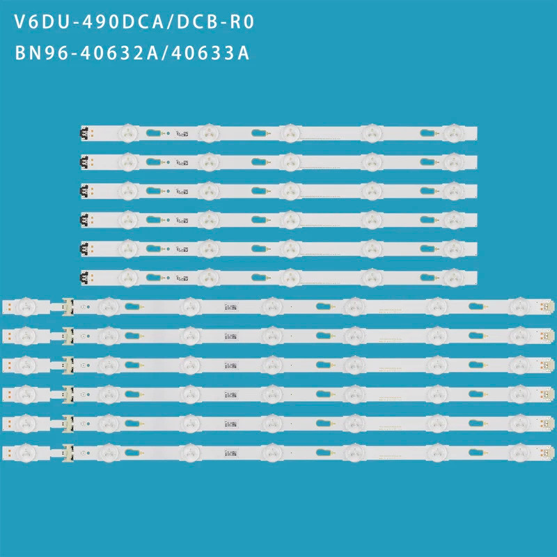 ใหม่ 12 ชิ้น LED Backlight Strip สําหรับ Samsung UE49MU6175 UE49KU6100K BN96-40633A 40632A V6DU-490D