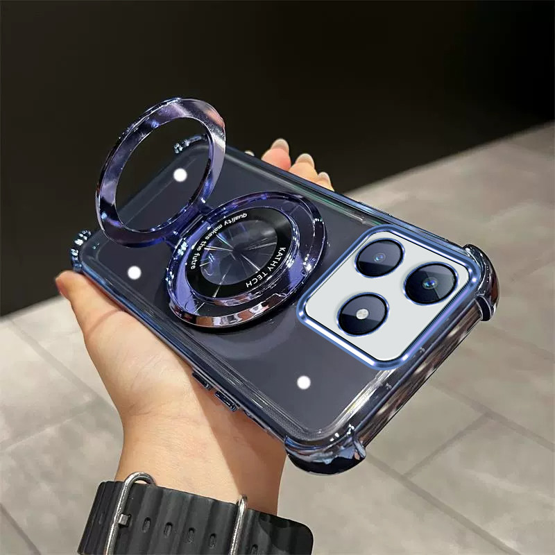เคส Realme C63 / C61 / C65S TPUที่วางโทรศัพท์กันกระแทกพร้อมฟังก์ชั่นกันลื่นSJZJโทรศัพท์มือถือกรณี