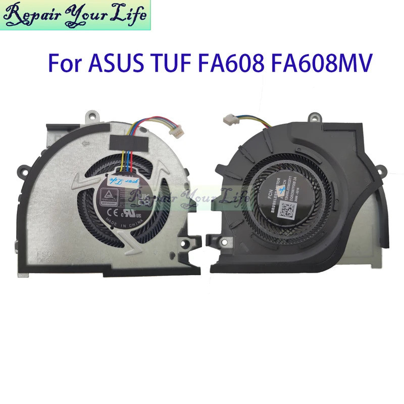 CPU GPU พัดลมสําหรับ ASUS TUF Gaming A16 FA608 FA608WV 2024 13NR0J00M02011 DFS5L22H15G86L 13NR0J00T0