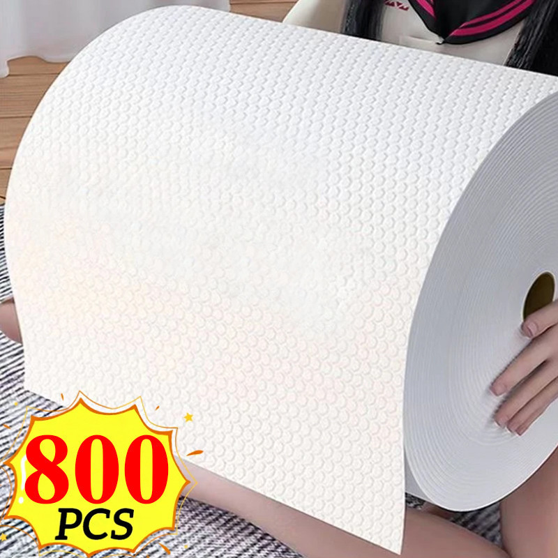 50-800แผ่นผ้าเช็ดจานในครัวเศษผ้าทําความสะอาด / ผ้าขนหนูกระดาษล้างจานแบบใช้แล้วทิ้ง