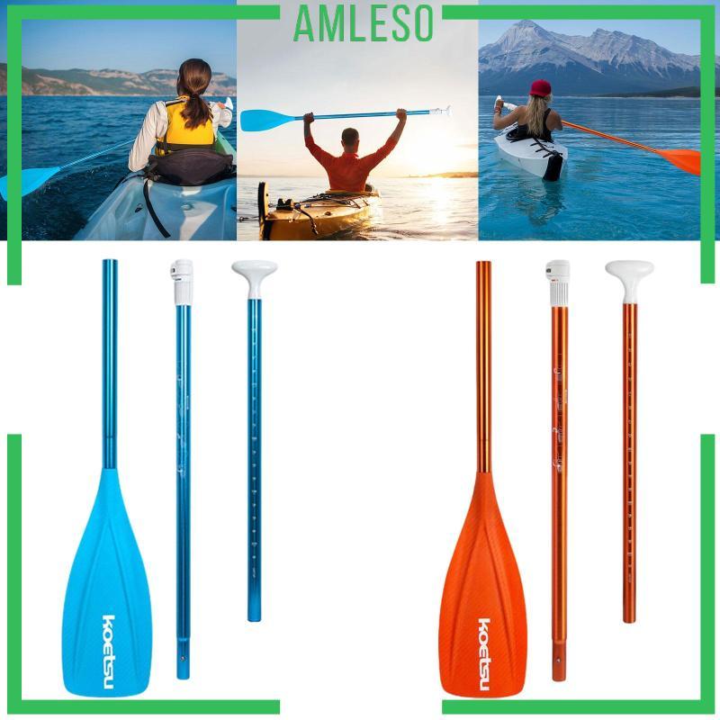 [Amleso] Kayak Paddle Universal Boat Paddle ปรับ Kayak Oar Stand Up Paddleboard Paddle สําหรับกีฬาทา