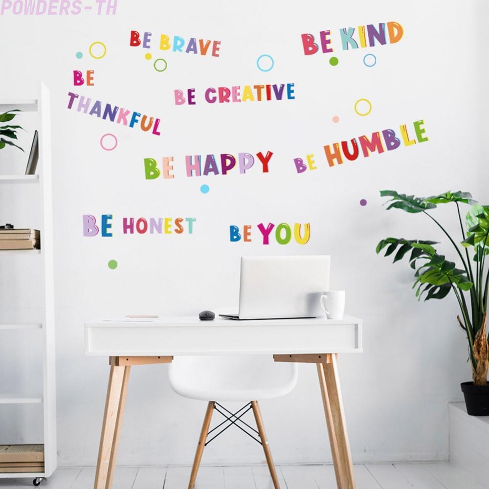 【POWE】Educational Colorful Letters Wall Stickers for Interactive Learning Spaces