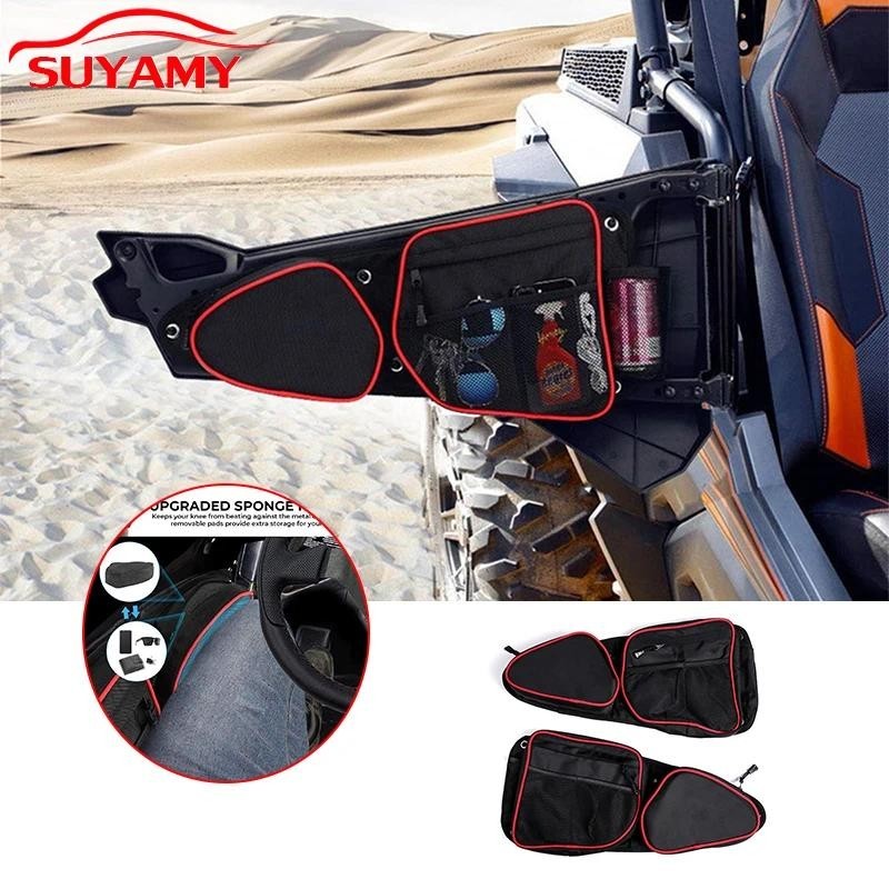 สําหรับ Polaris RZR PRO XP 2021 UTV Oxford ผ้าด้านในด้านข้างประตู Center ที่นั่งกระเป๋าด้านหน้าม้วนก