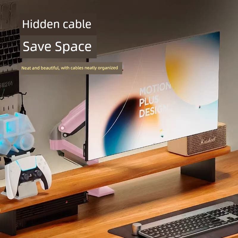 ขาจับจอ ที่วางจอคอม NB F80-XJ ขายึดจอสีชมพู