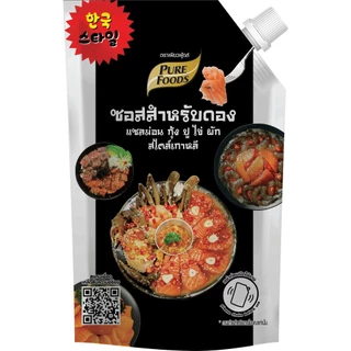 (มีฮาลาล) ซอสดอง สไตล์เกาหลี ขนาด 800 กรัม เพียวฟู้ดส์ ซอสสำหรับดองกุ้ง แซลม่อน ไข่