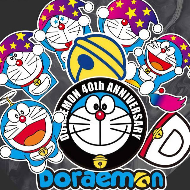 New Cartoon Jingdang Doraemon Stickers Cute Doraemon Mobile Phone Hand Account Stickers Electric Car