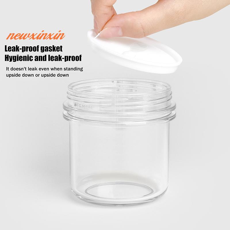 [NT-t] 1 ชิ้น 100/150/200/300 มล. พลาสติกที่ว่างเปล่าโปร่งใสขวดปากกว้างพร้อมฝาปิดเครื่องสําอางแต่งหน