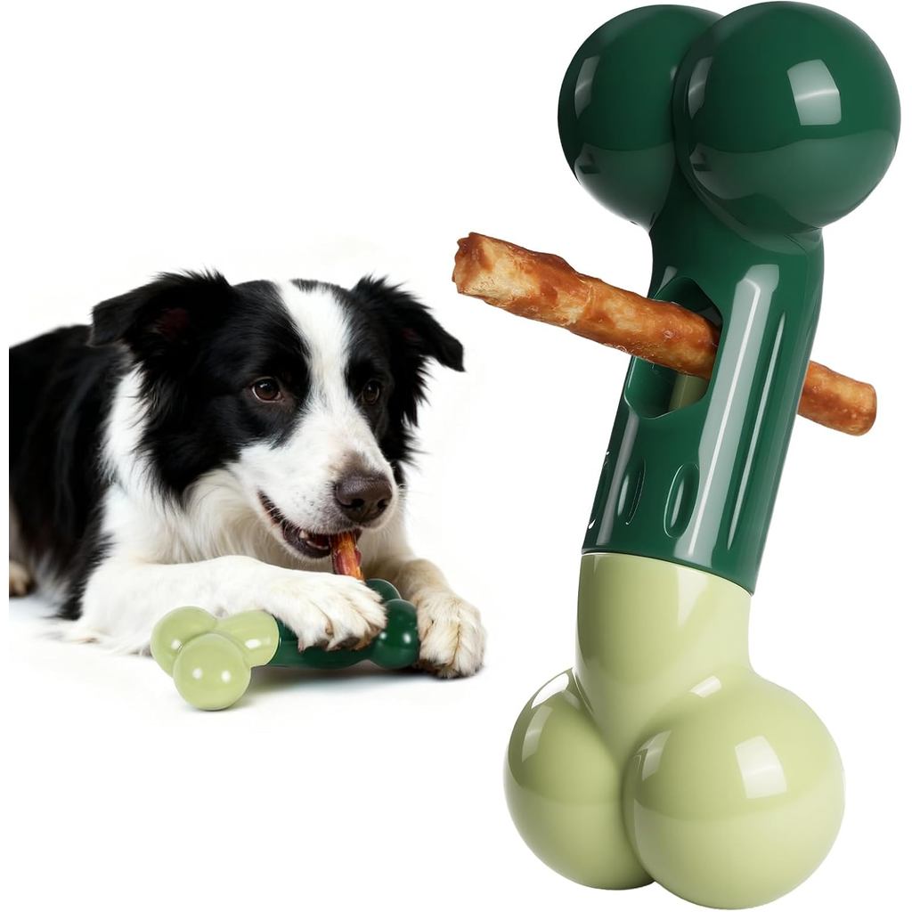 Apasiiri Bully Stick Holder for Agggressive Chewers: ของเล่นสุนัขทําลายป้องกันการสําลักไม่มีปลายกลืน