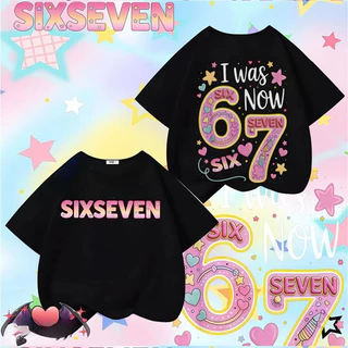 เด็กชายและเด็กหญิงแขนสั้น T เสื้อยืดเด็ก 6 7 (SIX SEVEN) ตัวการ์ตูน Tee หลวม Fit เสื้อยืด Unisex