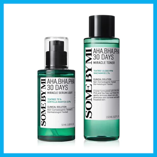 Some By Mi Set 2 Item AHA-BHA-PHA 30 Days Miracle Toner 150ml + Serum 50ml ซัมบายมี เซตผลัดเซลล์ผิว.