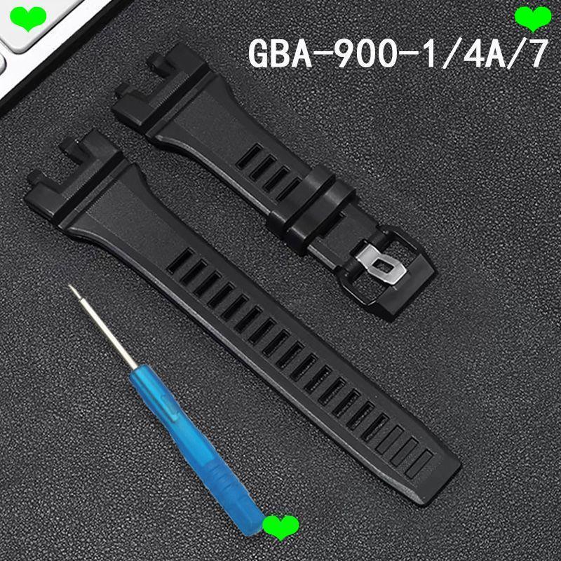 สายนาฬิกาเหมาะสําหรับ GBA-900-1/4A/7/9/00RD/900SM อุปกรณ์เสริม GBA-900 Series เปลี่ยนสายเรซิน