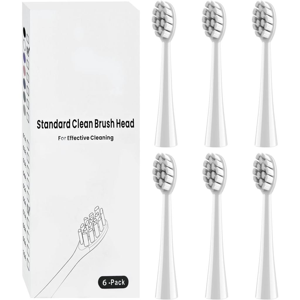 หัวแปรงทดแทน Gum Care 6 แพ็คเข้ากันได้กับหัวแปรงสีฟันไฟฟ้า Oclean สําหรับ Oclean Spark, Flow, X Pro,