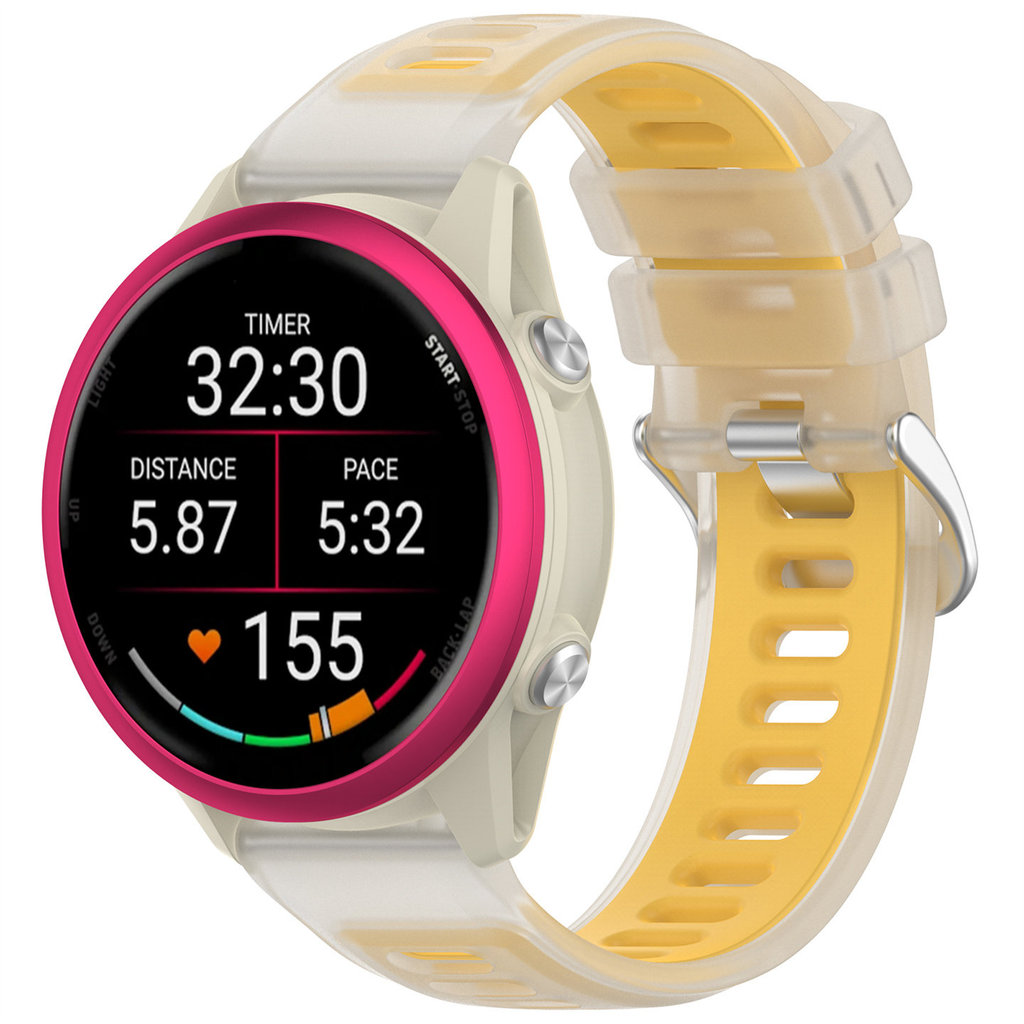 เหมาะสําหรับ Samsung watch7/6/5/4 สายนาฬิกา Dopamine Candy สองสี สายรัดข้อมือทดแทน Samsung S3/S4