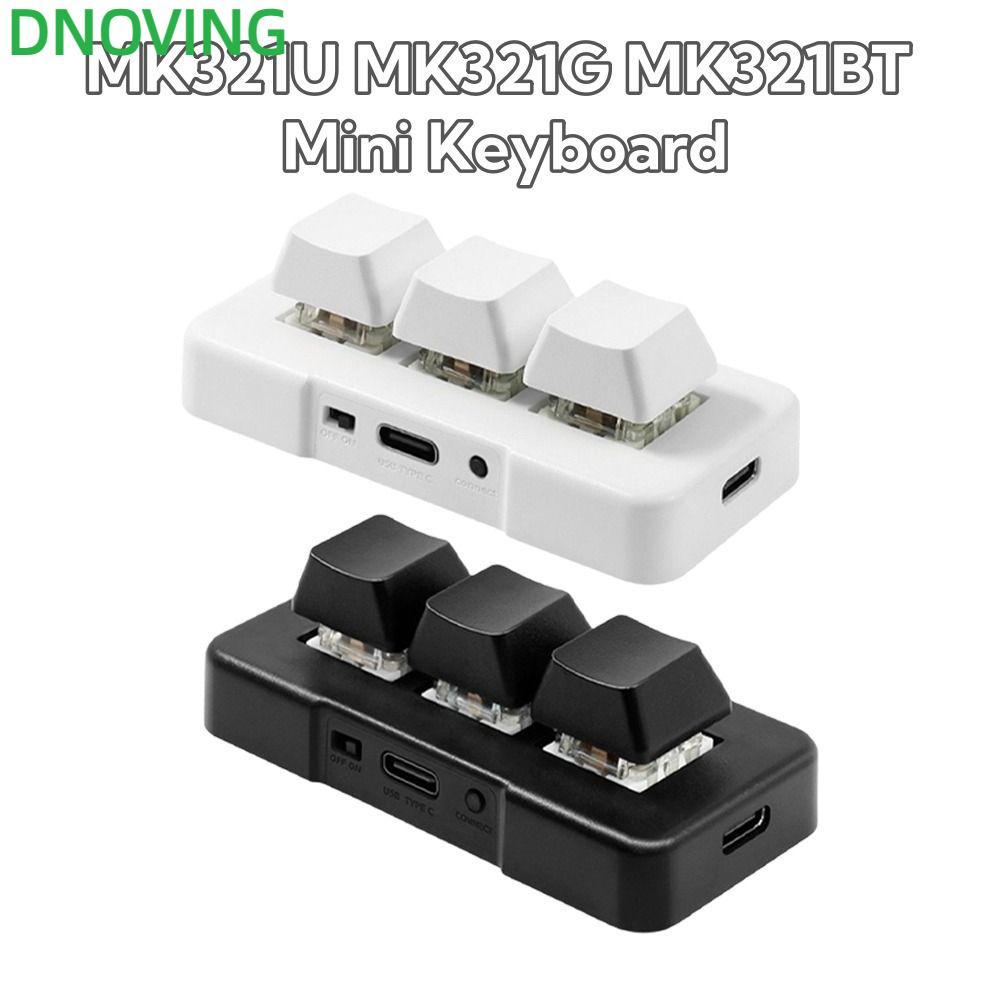 แป้นพิมพ์ DNOVING, แป้นพิมพ์แบบกําหนดเองขนาดเล็กสีดําสีขาว, แบบพกพา MK321U MK321G MK321BT USB+BT Dua