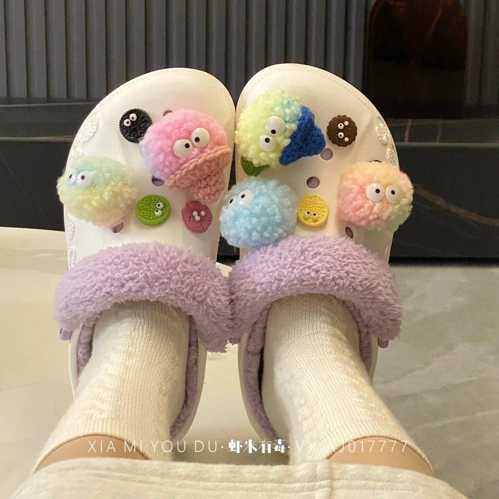 Crocs Winter Baya Yamatch Fuzzy Strap Logs - Velvety Lined Casual Shoes