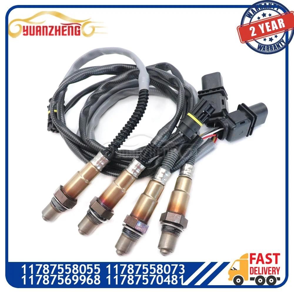 4 ชิ้นต้นน้ํา & Downstream Lambda O2 เซนเซอร์ออกซิเจนสําหรับ BMW 128i 328i X3 2007-2013 11787558055 