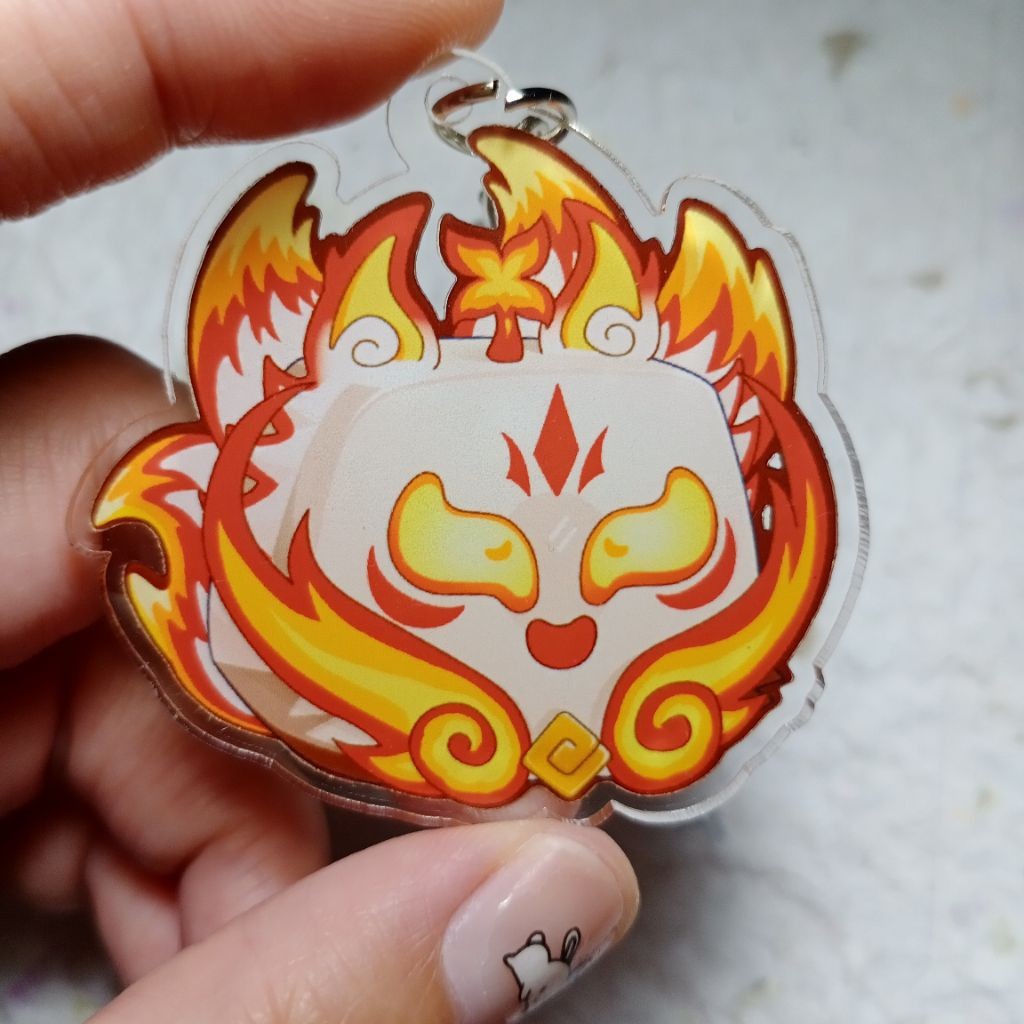 Ganci Empire Kitsune Blox Fruit พวงกุญแจ Blox Fruit