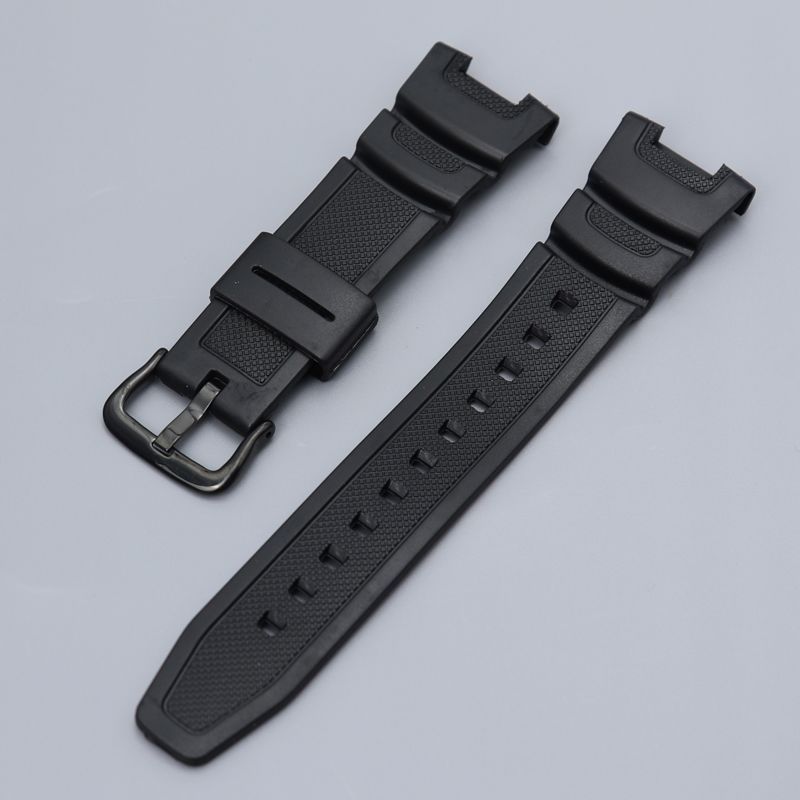 SGW-100-1V นาฬิกาอิเล็กทรอนิกส์เรซิ่นยางสายนาฬิกา sgw-200 สายสีดํา