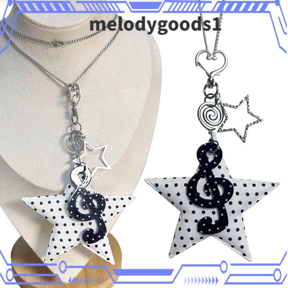 สร้อยคอ MELODYGOODS สไตล์เกาหลี Y2K วินเทจ ลายพอลคอดOTSตา แบบฮาราจูกุ