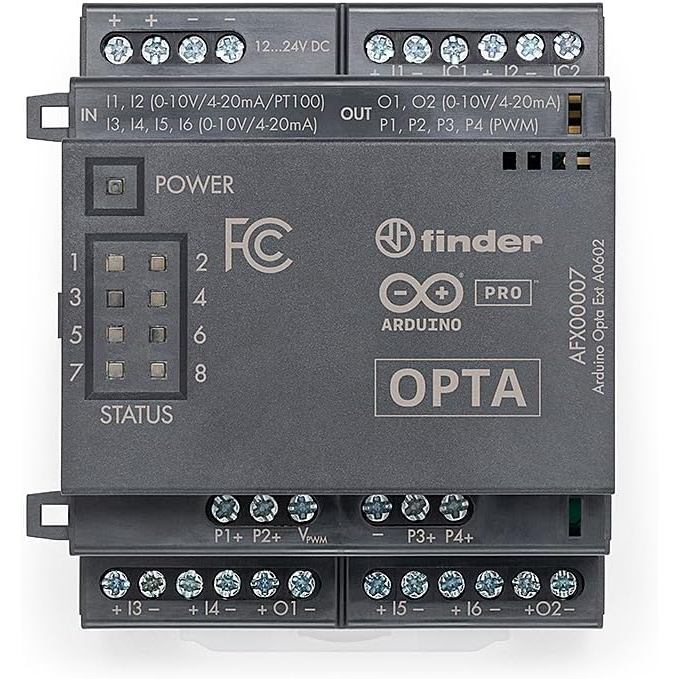 Arduino Pro Opta EXT A0602 [AFX00007] - โมดูลขยายแบบอะนาล็อกสําหรับ Micro PLC | อินพุตโปรแกรม6ช่อง2เ