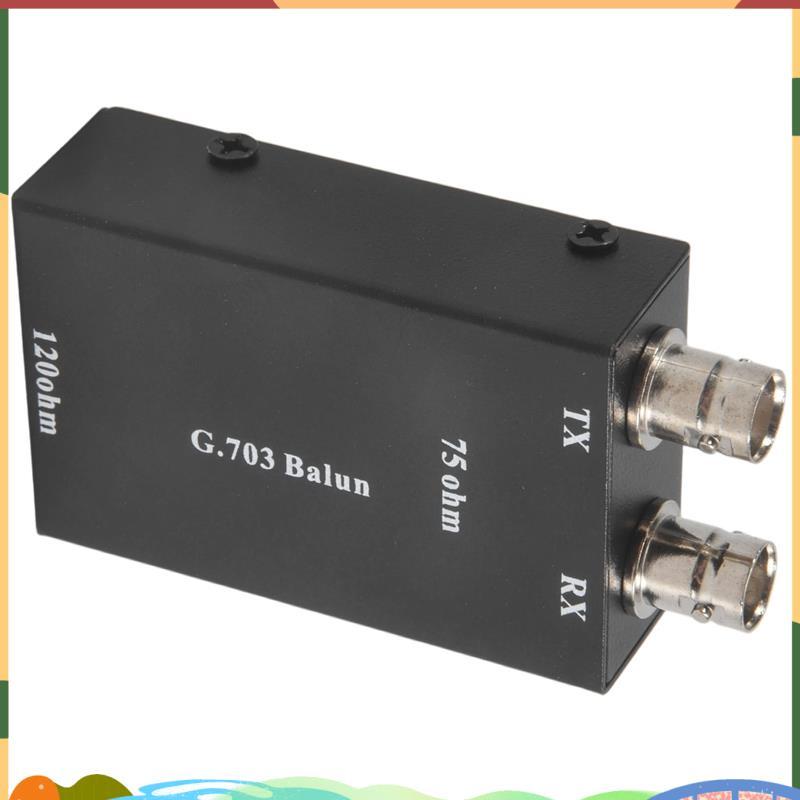 2.048Mbps G703 Coaxial BNC to RJ45 Transmitter E1 Converter Balance to Unbalance 75 Ohm to 120 Ohm I