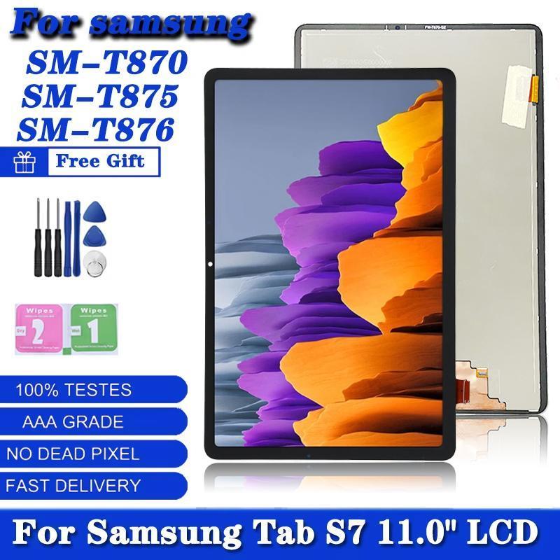 11.0 นิ้วสําหรับ Samsung Tab S7 SM-T870 T875 T876B หน้าจอ LCD Touch Screen Digitizer Assembly