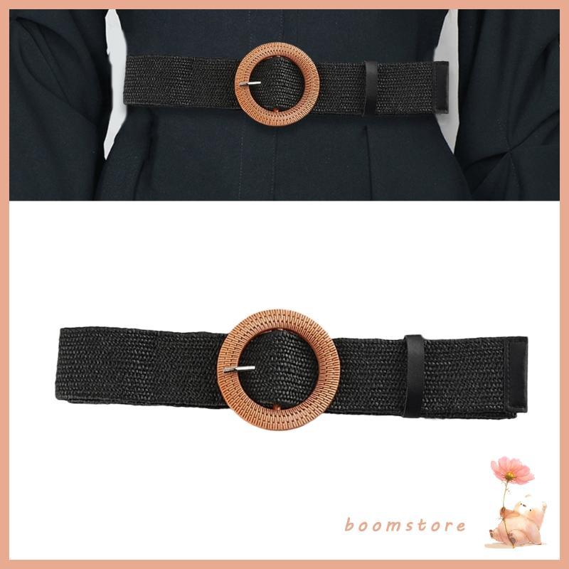 Bohemian Crochet Belt Aesthetic Stretchy Belt Wide Waistband Women Accessories