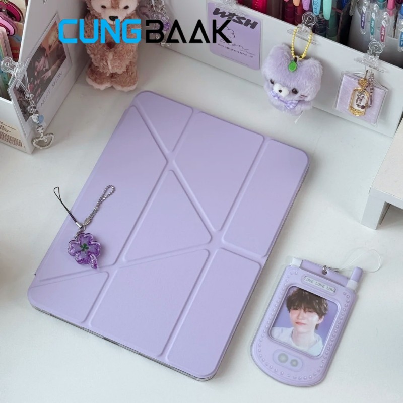 CUNGBAAK Samsung Tab S9/S10/S11 A9 A11 S6 Lite Pro 3+Y เคสป้องกันการตกแบบพับได้รูปตัว Y