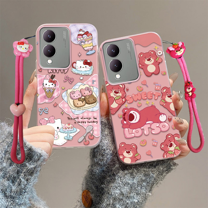 เคส vivo y17s เคส vivo y28 5g เคสโทรศัพท์ป้องกันการตกน่ารัก