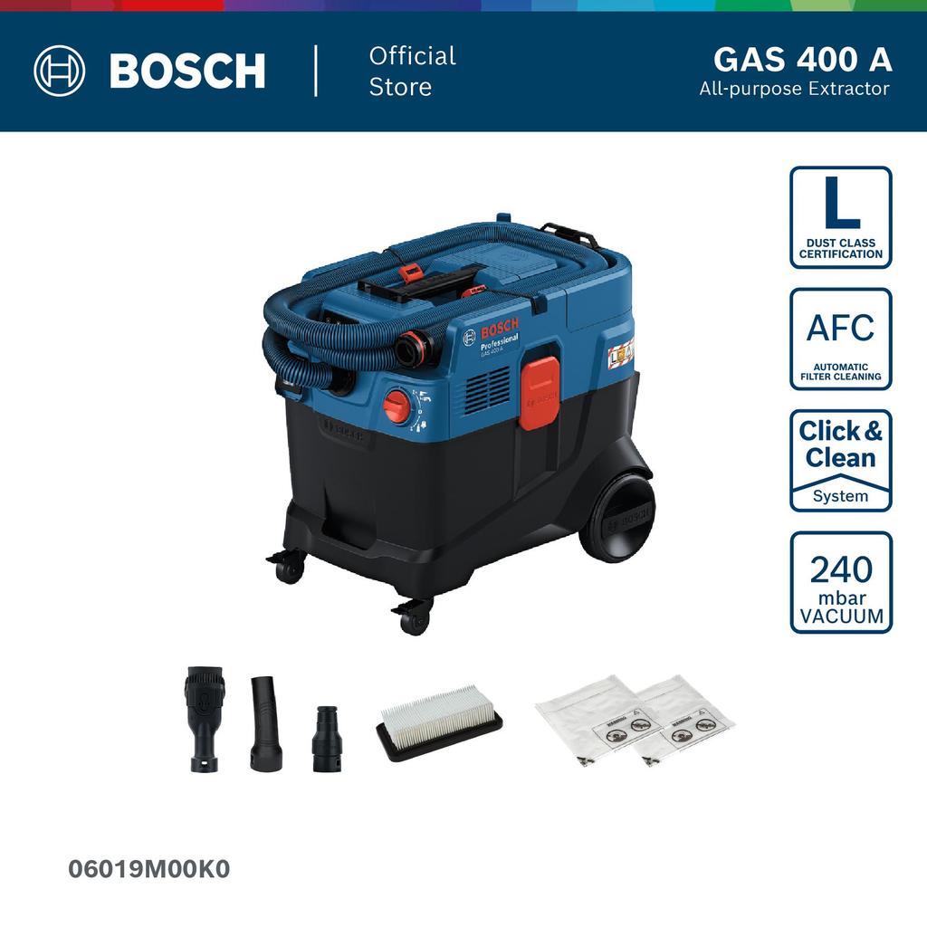 Bosch GAS 400 A เครื่องดูดฝุ่นอุตสาหกรรม