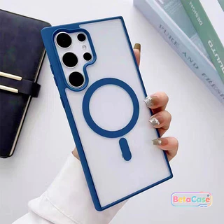 Phone Case For Samsung กันกระแทก ผิวด้าน เคสแม่เหล็ก เกรดพรีเมียม S26 S26U S26PLUS S25PLUS S25U S24U S23 S23U S22 S22U