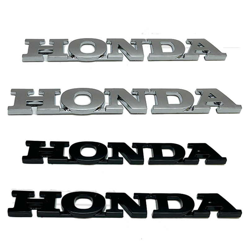 3D ABS Honda โลโก้ป้ายสัญลักษณ์รถสําหรับ Fit Civic Freed Fiber Accord CRV CR V Jazz Hybrid Odyssey ด