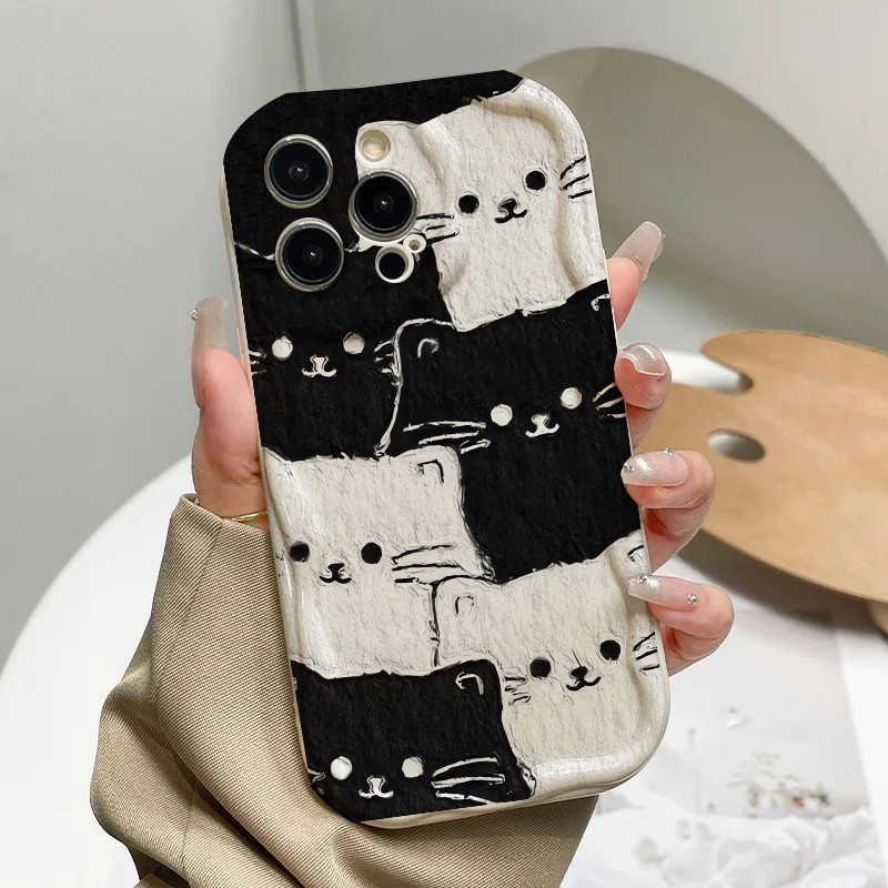 แมวดําสําหรับ Xiaomi Redmi หมายเหตุ 15 14 13 Pro Plus รูปที่ 5