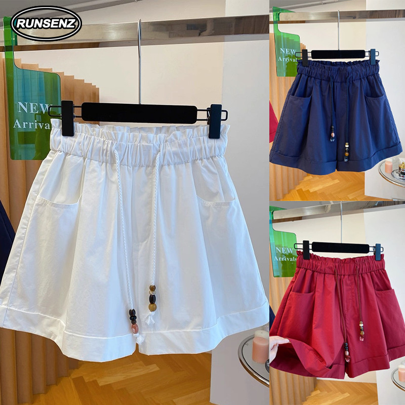 M-4XL Premium Plain Hot Pants Women Plus Size Loose Casual Athletic Shorts