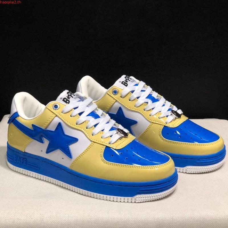 A Bathing Ape (BAPE) BAPE STA Lightning Star Low Cut รองเท้าลำลองรองเท้ากีฬาคู่