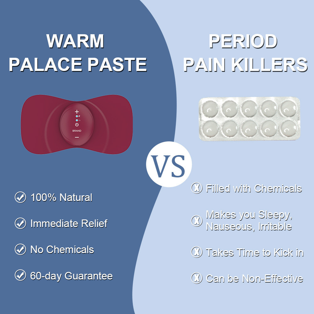 Palace Warmer ประจําเดือนป้านวดความร้อน Handy เครื่องมือ Palace Warmer ems Micro-Current ชาร์จ Palac