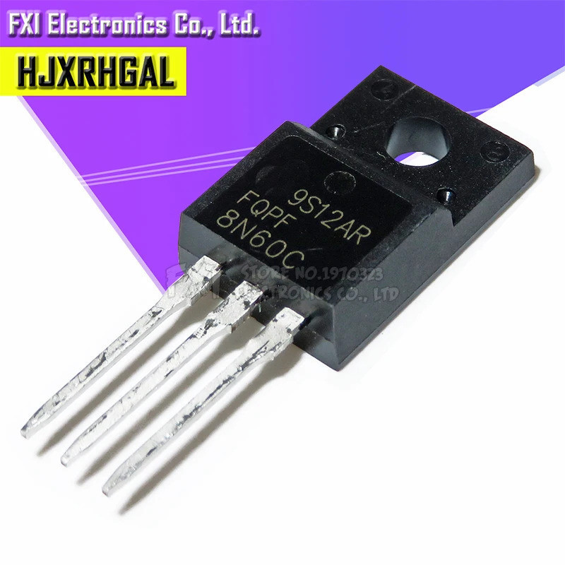 100PCS FQPF8N60C 8N60C TO-220 8N60 TO220 MOS FET ทรานซิสเตอร์