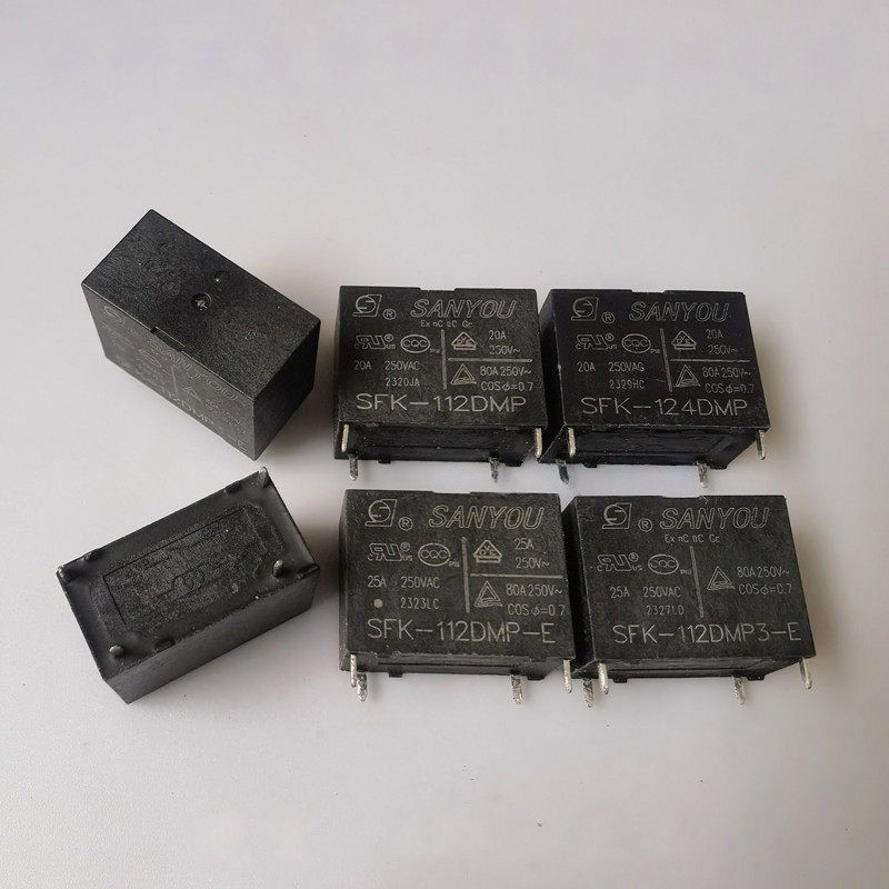 ((1 ชิ้น) ชิ้นส่วนอิเล็กทรอนิกส์ SFK-112DMP 124DMP 112DMP-E 112DMP3-E Sanyou รีเลย์ 4 Pins