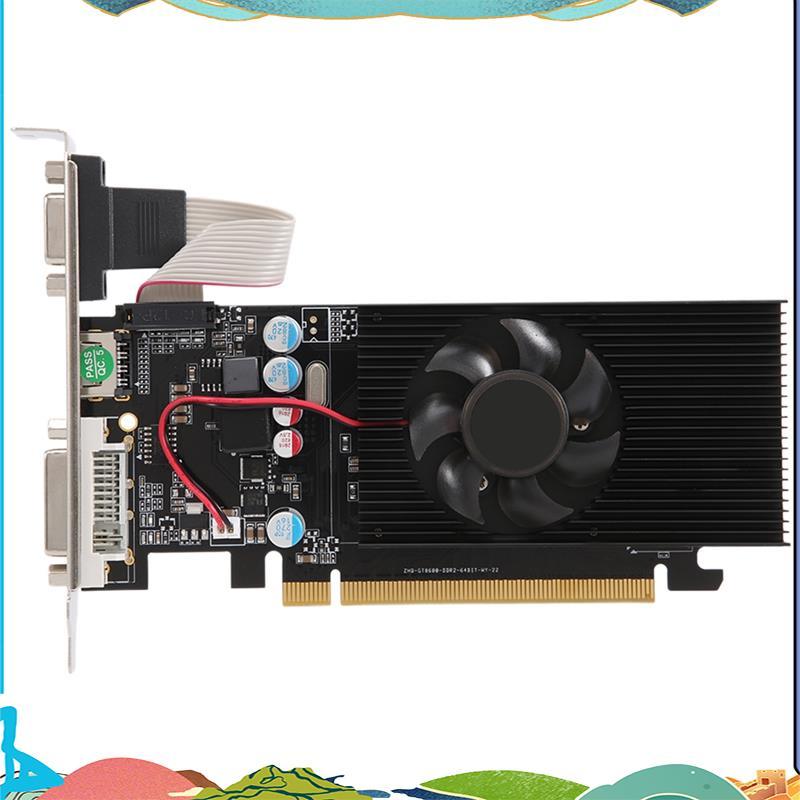 GT210 1GB DDR2 64Bit กราฟิกการ์ด PCIE 2.0 GPU - ใช้งานร่วมกับ DVI VGA Desktop Video Card