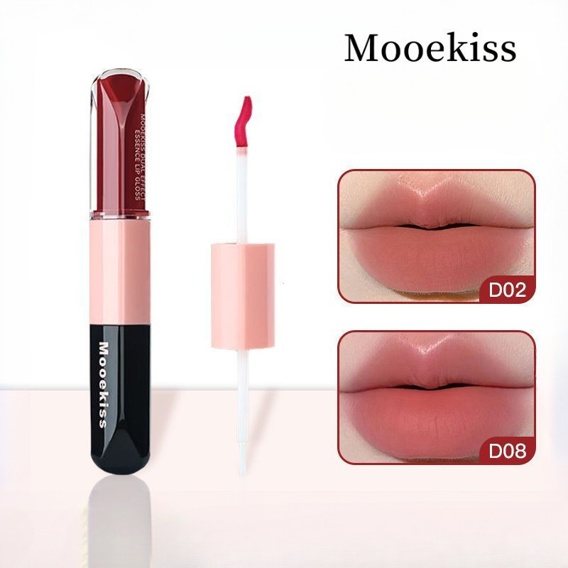 Mooekiss Mirror Surface Lip Glaze เสริมผิวลดเส้นริมฝีปาก Persistent Moisturizing Multi-Functional Lip Glaze Lip Makeup