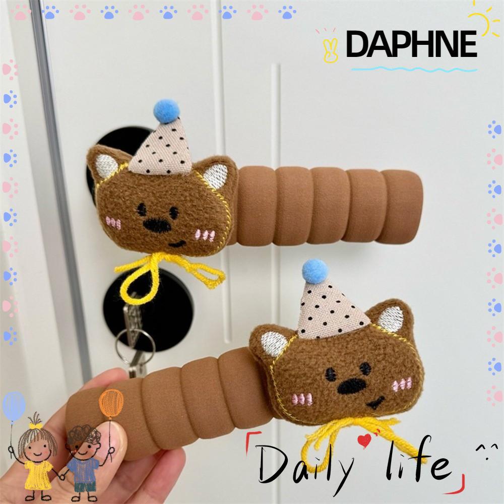 DAPHNE Bear Door Knob Protector, Anti-Collision Anti-Static Door Knob Cover, Cute EVA Scratch-proof 