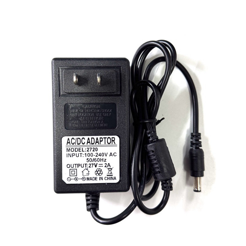 Adapter DC 27V 2A แจ็คขนาด2.5X2.1-2.5mm.
