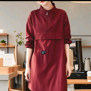 ผ้ากันเปื้อนแขนยาว พ็อกเก็ตขนาดใหญ่ กันน้ำ สำหรับทำครัว ใช้ใ…