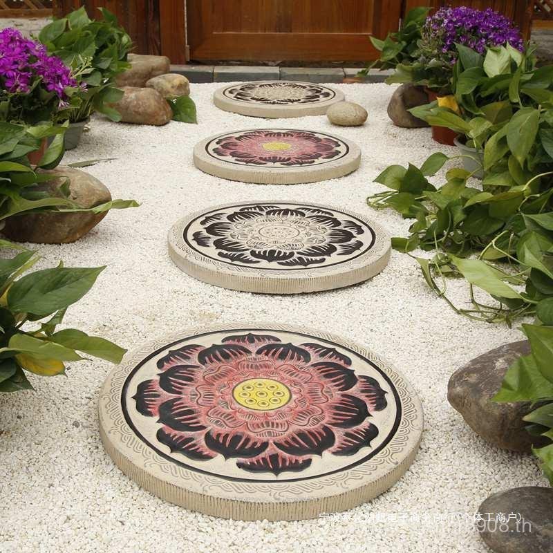Stepping Stone สนามหญ้าสวนโบราณ Stepping Stone อิฐวัฒนธรรมกลางแจ้ง Stepping Stone Courtyard Paving S