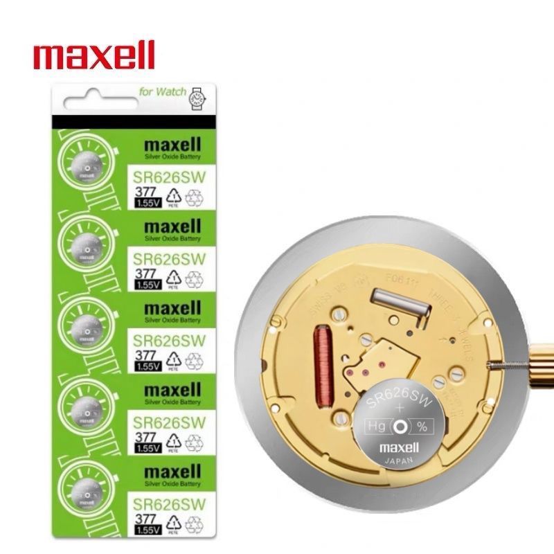 Sr626sw ปุ่มนาฬิกา maxellAG4 นําเข้า 377 LR626 377A/S นาฬิกาควอตซ์ Universal sr626sw ปุ่มนาฬิกา maxe