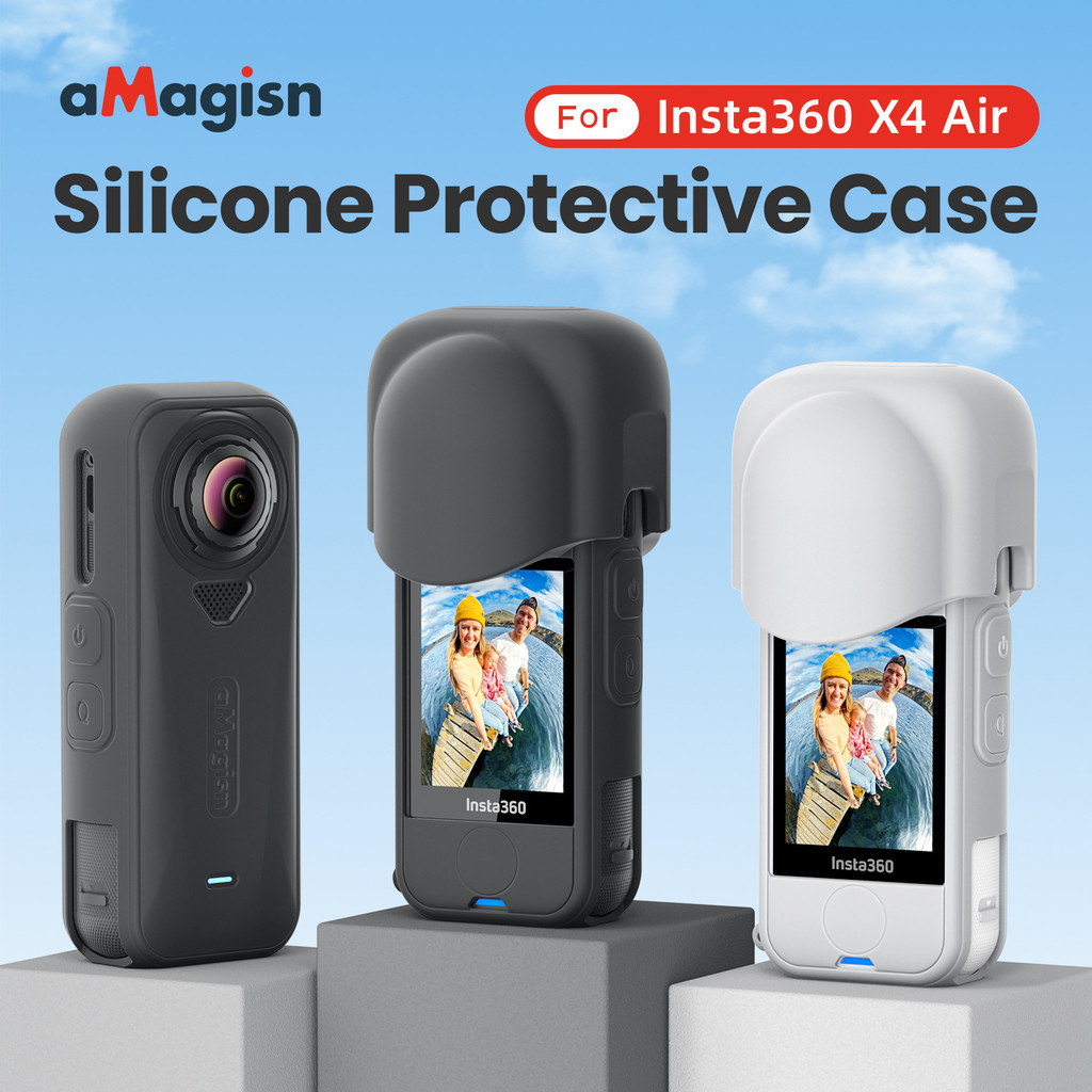 สําหรับ อินสตาแกรม360 X4 อากาศ เคสป้องกันซิลิโคนสําหรับร่างกายเคสป้องกันเลนส์ฝาครอบเลนส์และอุปกรณ์เสริมสําหรับกล้องแอคชั่นแคมเมรา